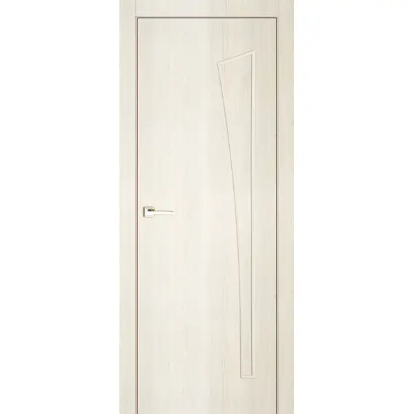 фото Дверь межкомнатная белеза глухая финиш-бумага ламинация цвет тернер белый 70х200 см принцип
