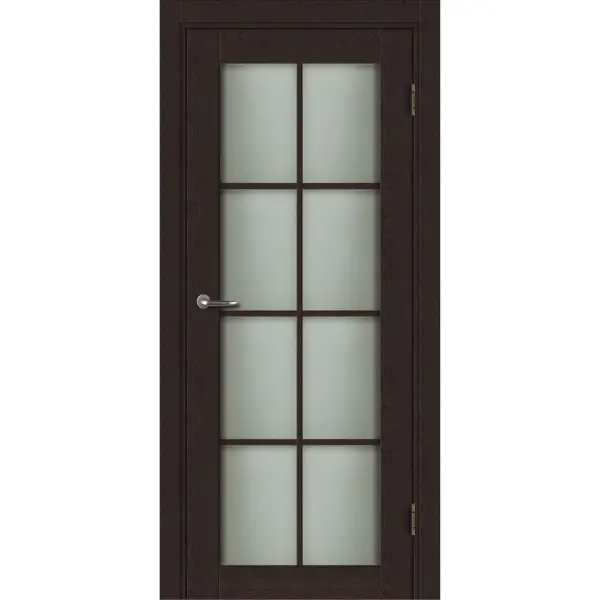 Дверь межкомнатная Пьемонт остекленная CPL ламинация цвет дуб оверленд 70x200 см (с замком и петлями) дверь межкомнатная сохо остекленная пвх ламинация лофт светлый 70x200 см с замком и петлями