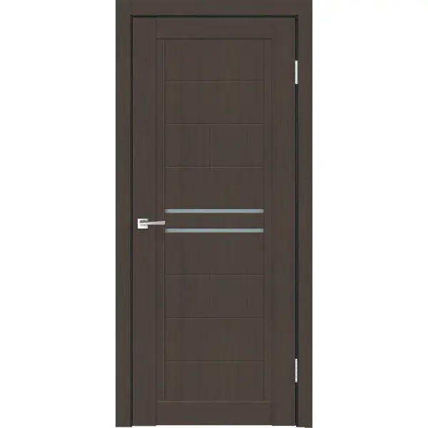 Дверь межкомнатная Некст 2 остекленная ПВХ ламинация цвет черное дерево 60x200 см (с замком и петлями) некст табл п о 10