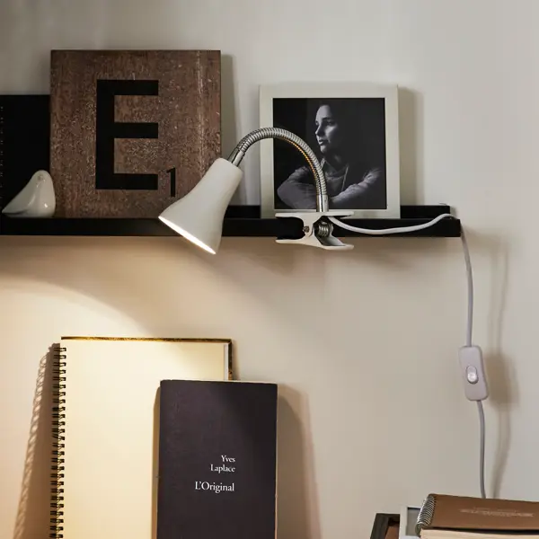 Настольная лампа Inspire «Salta» на прищепке цвет белый лампа для 3d печати с дистанционным управлением 16 цветов ночник лампа для украшения дома