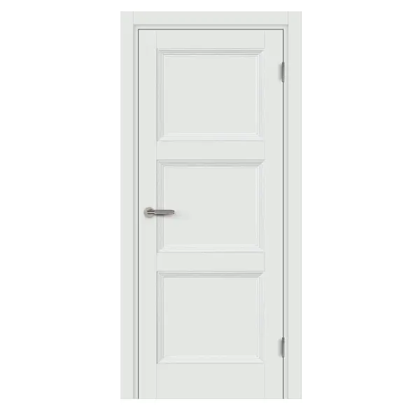 Дверь межкомнатная глухая с замком и петлями в комплекте Трилло 90x200 см Hardflex цвет белый жемчуг жемчуг на нитях 10 мм 9 ± 1 м белый