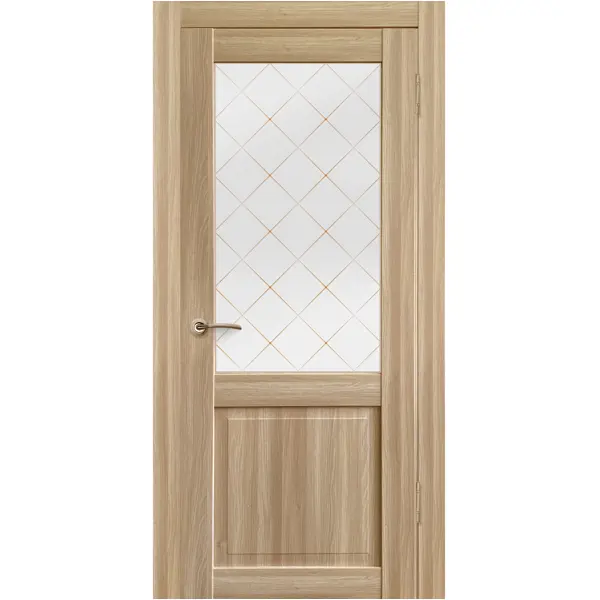 Дверь межкомнатная Медея остеклённая ПВХ ламинация цвет акация евро 60x200 см (с замком и петлями) медея сб 3238 шкаф белый