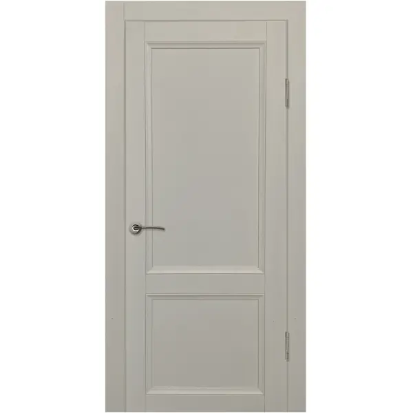 Дверь межкомнатная Рондо глухая Hardflex ламинация цвет серый жемчуг 60x200 см (с замком и петлями) дверь межкомнатная глухая с замком и петлями в комплекте лион 60x200 см hardflex серый жемчуг