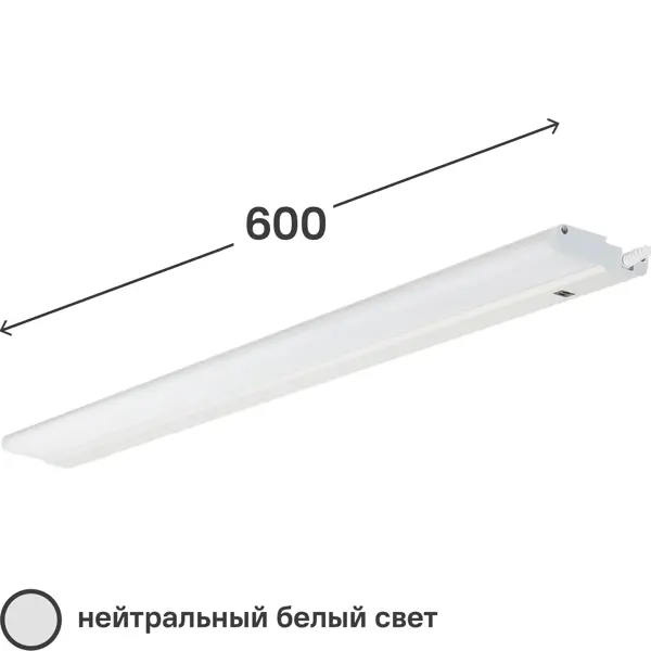 Панель светодиодная Uniel ULI-F41-9.5W/DIM 600 мм панель светодиодная uniel uli f41 с диммером 300 мм 5 5 вт 4200 к