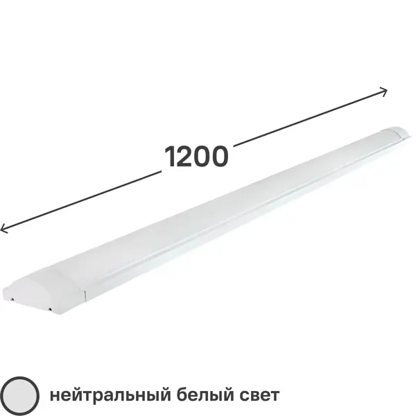 Светильник светодиодный TDM Electric ДПО 3017 36 Вт 1200 мм, 4000 К, IP20 светильник линейный светодиодный дпо 3017 1190 мм 36 вт холодный белый свет