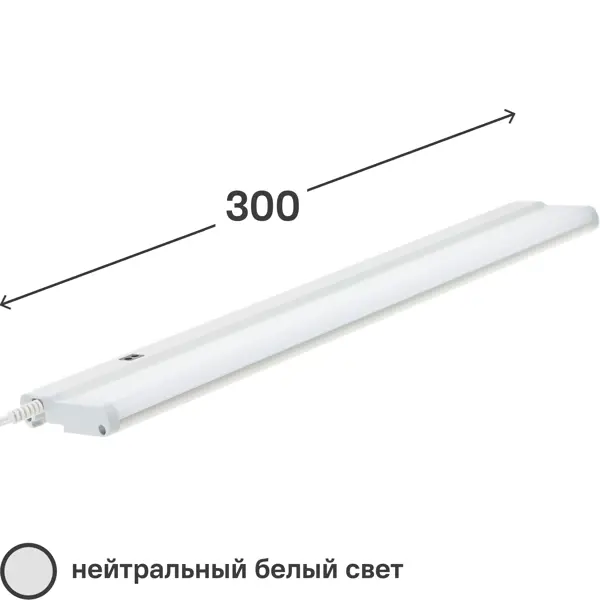 фото Панель светодиодная uniel uli-f41 с диммером 300 мм 5.5 вт 4200 к