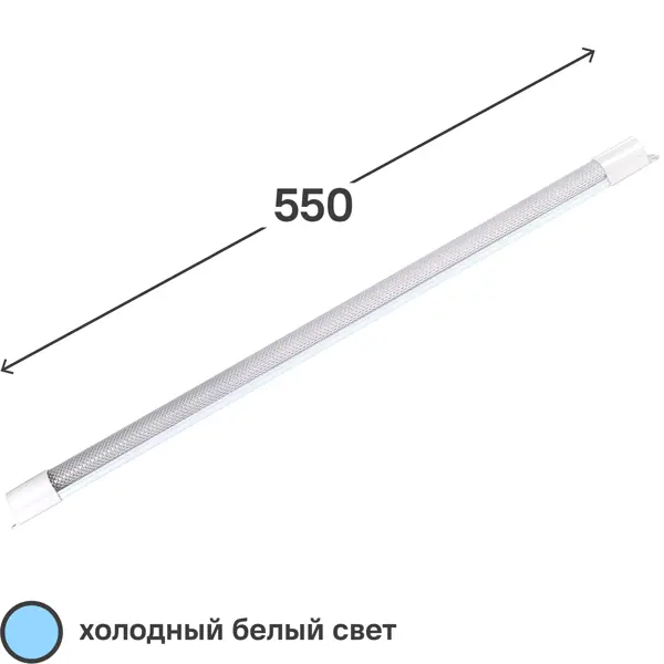 фото Светильник линейный светодиодный iek «дбо» mezonin 0106 55 см 10 вт холодный белый свет generica