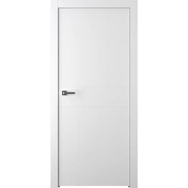 Дверь межкомнатная Лацио 2 глухая эмаль цвет белый 60x200 см