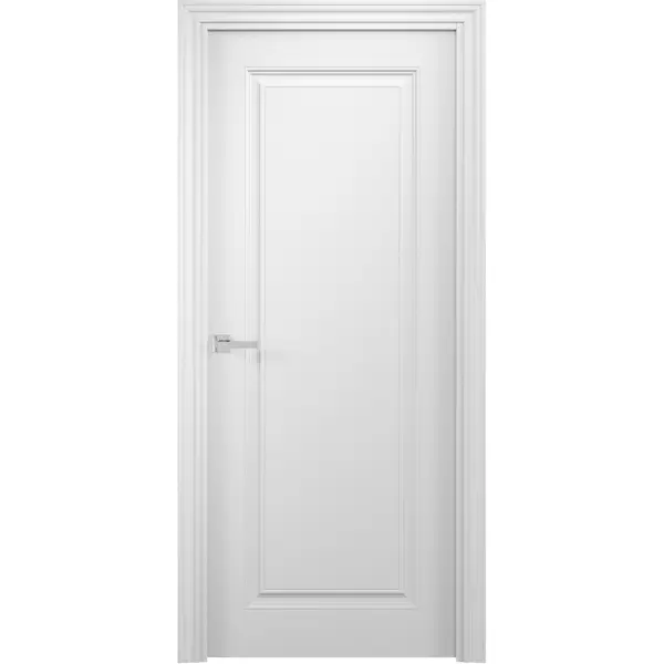 Дверь межкомнатная глухая без замка и петель в комплекте Аляска 200x70 см финиш-бумага цвет белый шелк шкаф шарм дизайн мелодия эконом 1 30х60