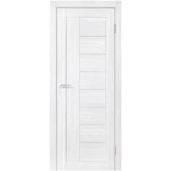 Дверь межкомнатная глухая с замком и петлями в комплекте Легенда-29.1 200x60 см HardFlex цвет светло-серый