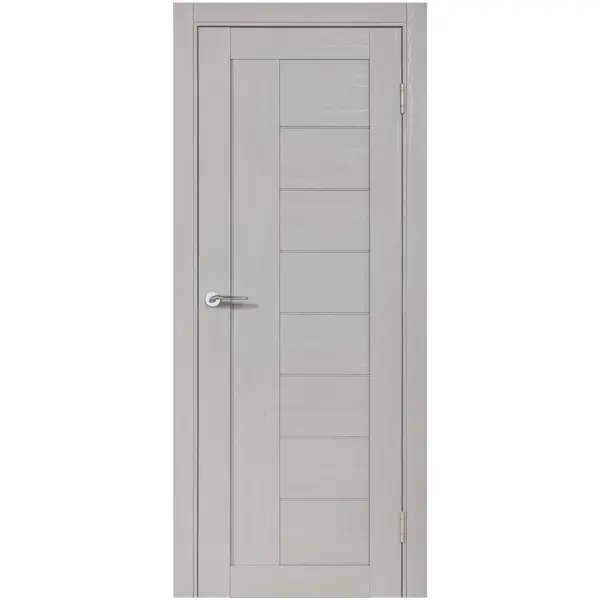 Дверь межкомнатная глухая с замком и петлями в комплекте Легенда-29.1 200x70 см HardFlex цвет серый