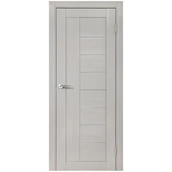 Дверь межкомнатная остекленная с замком и петлями в комплекте Легенда-29 200x70 см HardFlex цвет серый