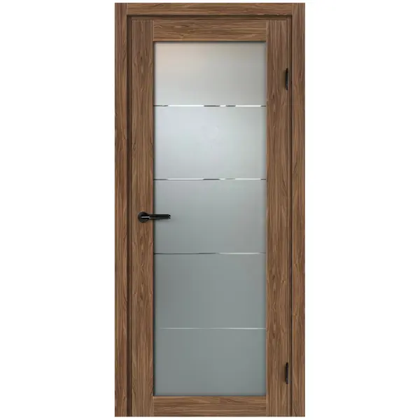 Дверь межкомнатная остекленная с замком и петлями в комплекте Толедо Орех Галант 70x200 см CPL цвет коричневый бра demarkt толедо 15w led 220 v 312021901