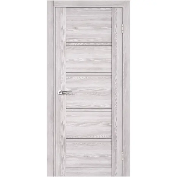 Дверь межкомнатная остекленная с замком и петлями в комплекте Парма 60x200 см ПВХ цвет холодное дерево шкаф парма
