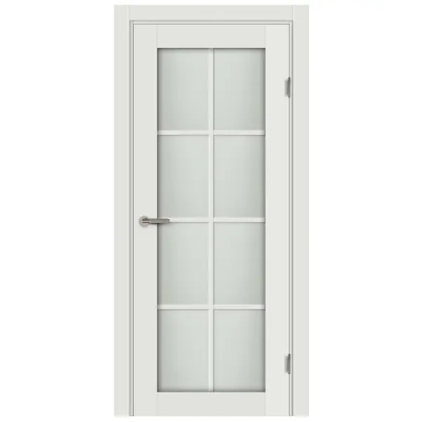 Дверь межкомнатная остекленная с замком и петлями в комплекте Пьемонт 70x200 см Hardflex цвет белый жемчуг жемчуг на нитях 10 мм 9 ± 1 м белый