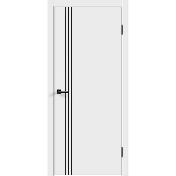 Дверь межкомнатная глухая Бланка М3 60x200 см эмаль цвет белый