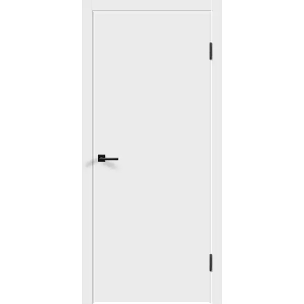 Дверь межкомнатная глухая Бланка 60x200 см эмаль цвет белый дверное полотно принцип арктика белое глухое эмаль 600x2000 мм