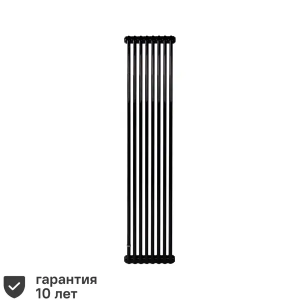 фото Радиатор irsap tesi 21800 трубчатый 1735/65 8 секций боковое подключение сталь двухсторонний цвет черный
