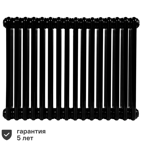 фото Радиатор irsap tesi 30565 трубчатый 500/10 16 секций боковое подключение сталь двухсторонний цвет черный
