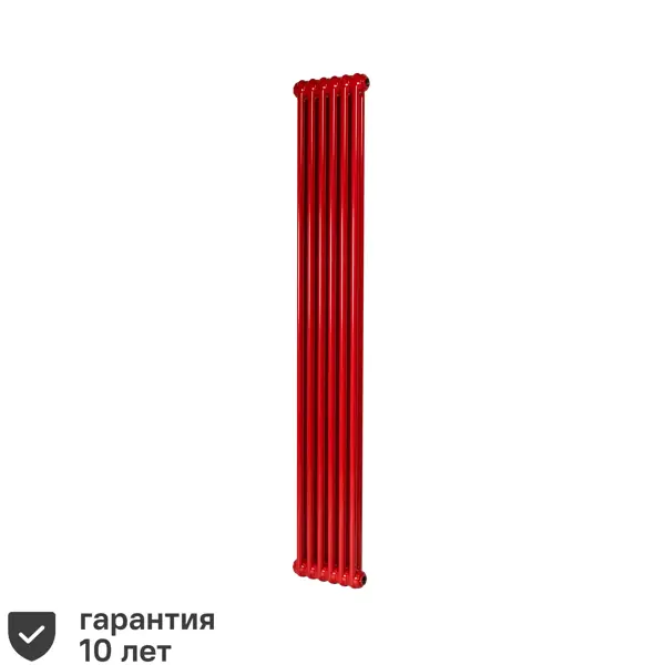 фото Радиатор irsap tesi трубчатый 1735 6 секций боковое подключение сталь двусторонний цвет красный