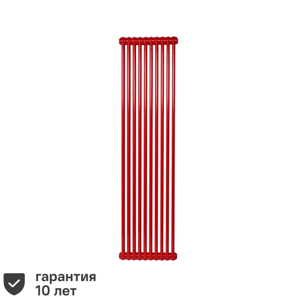 фото Радиатор irsap tesi трубчатый 1735 10 секций боковое подключение сталь двусторонний цвет красный