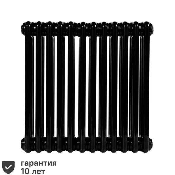 фото Радиатор irsap tesi 30565 трубчатый 500/10 12 секций боковое подключение сталь двухсторонний цвет черный