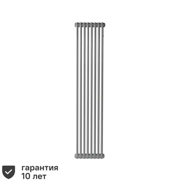 фото Радиатор irsap tesi 21800 трубчатый 1735/65 8 секций боковое подключение сталь двухсторонний цвет серый