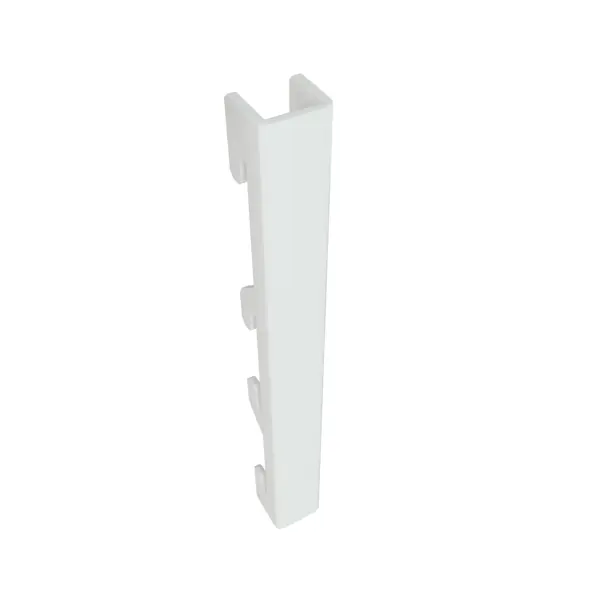 Переходник для стойки 11.2x1.2x2.4 см металл белый ремкомплект для боковых стоек