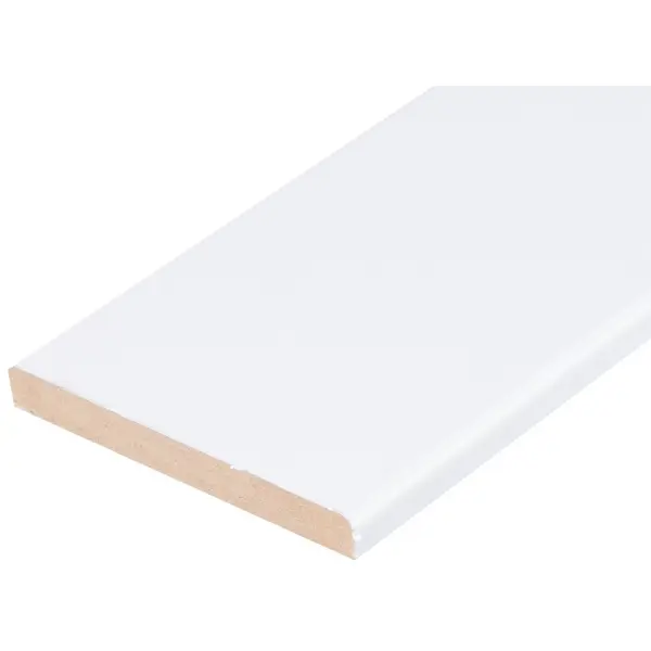 Добор 2070x120x8 мм финиш-бумага ламинация цвет белый дверная коробка палитра элегия аляска 2060x70x26 мм финиш бумага ламинация цвет белый