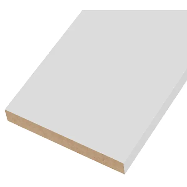 Добор 2050x100x8 мм финиш-бумага ламинация цвет белый дверная коробка палитра элегия аляска 2060x70x26 мм финиш бумага ламинация цвет белый