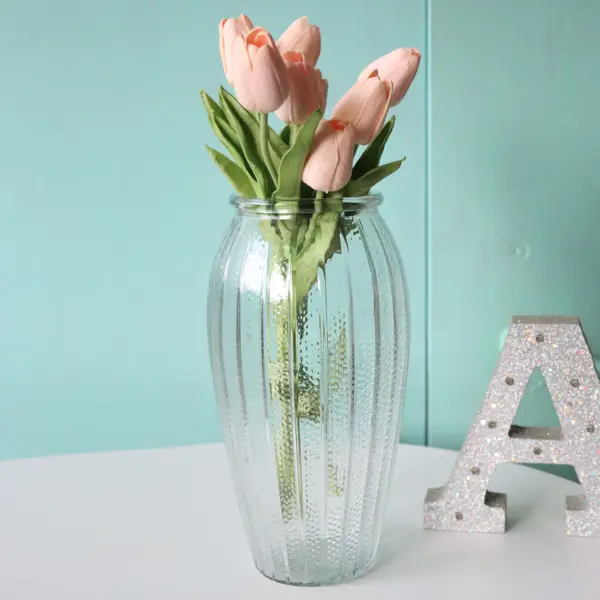 Ваза Laura стекло прозрачная 25 см ваза crystalex луговые ы и пархающие бабочки