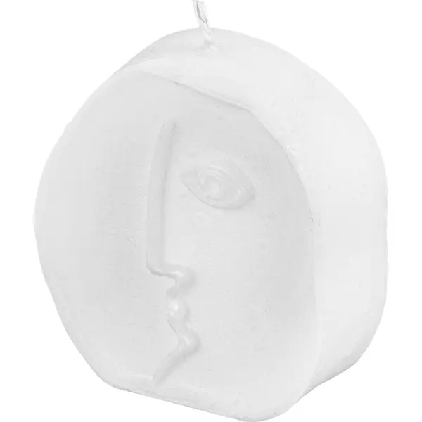 Свеча Лицо дизайн 1 белая 10 см комплект шарм дизайн классика 2в велюр париж