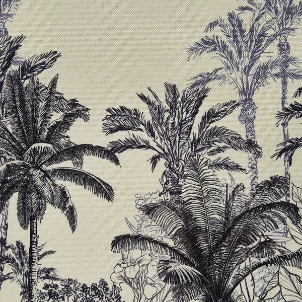 фото Табурет benicio с мягкой обивкой 38х38х6.6 см цвет пальмы atmosphera