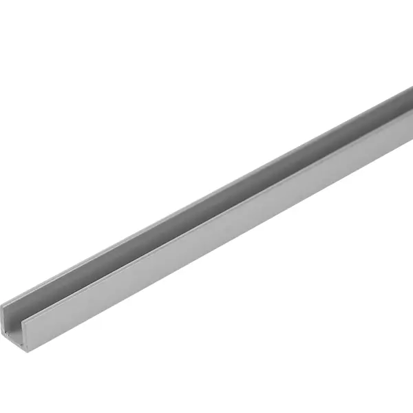 Планка торцевая П-образная 60x0.5 см для столешницы 4 мм цвет алюминий планка торцевая мастер дэк серый 9х130х3000 мм