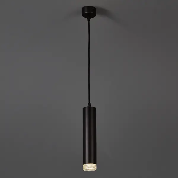 Люстра подвесная PL18 1 лампа 2 м² цвет черный