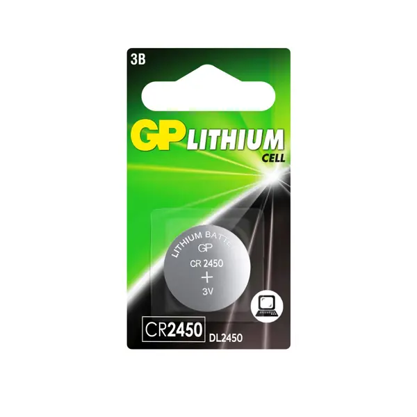 Батарейка литиевая GP CR2450 лазерные очки ada a00126 открытого типа прорезиненные дужки антизапотевающее покрытие в упаковке
