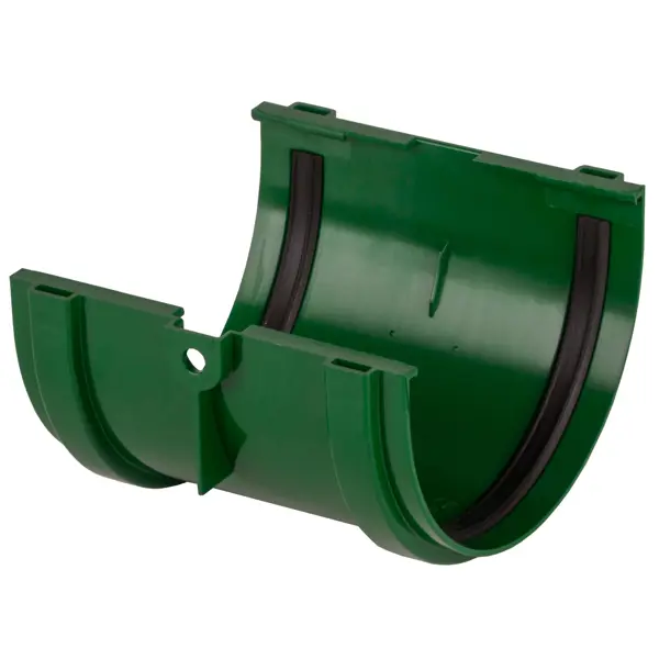 Соединитель желобов Dacha 120 мм зелёный хомут универсальный dacha 80 мм зелёный
