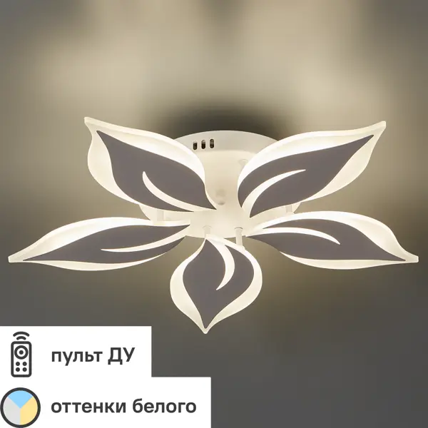 Люстра светодиодная Natali Kovaltseva Sirius 80 Вт регулируемый белый свет цвет белый уличный светильник elektrostandard sirius 4690389031526