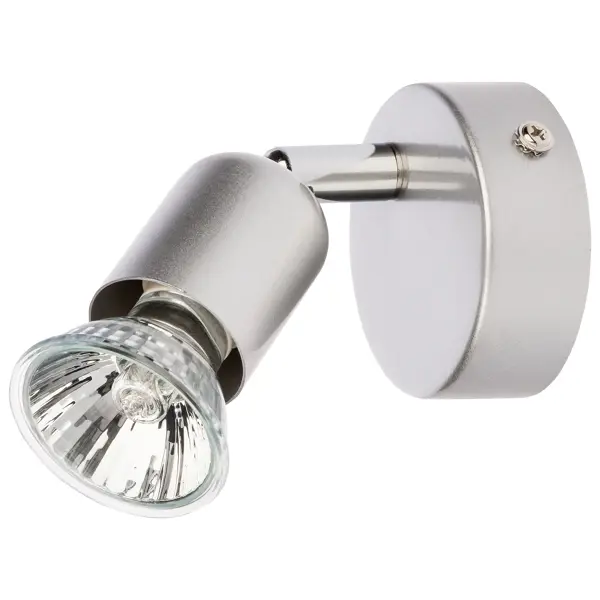 Спот поворотный Basic 1 лампа 2.5 м² цвет серебристый комплект датчика и указателя для подъмников pl 65 cmc 6077