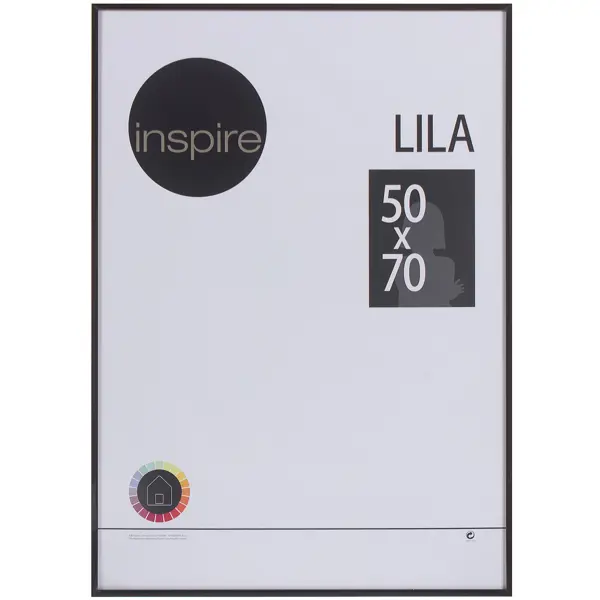 Рамка Inspire Lila 50х70 см цвет чёрный рамка inspire lila 50х70 см золото