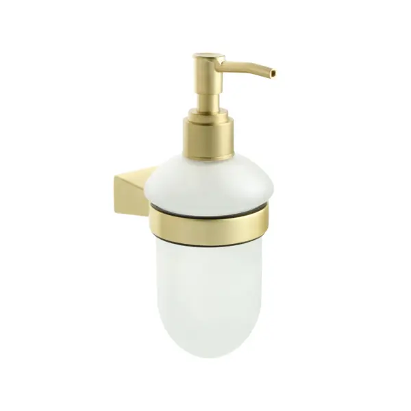 Дозатор для жидкого мыла Fixsen Trend Gold FX-99012, подвесной, цвет золотой держатель для туалетной бумаги fixsen trend gold fx 99010 с крышкой золотой
