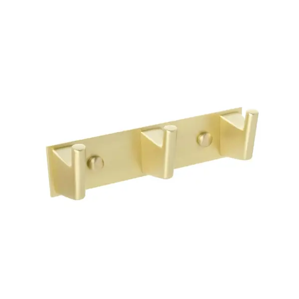 Вешалка Fixsen Trend Gold FX-99005-3, стальная, 3 крючка, цвет золотой держатель для туалетной бумаги fixsen trend gold fx 99010b без крышки золотой
