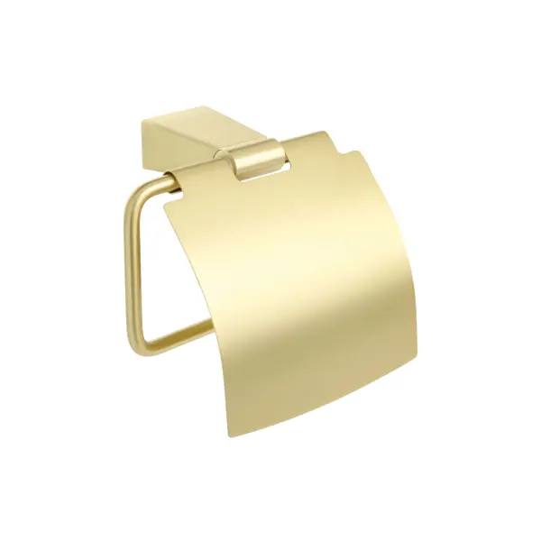 Держатель для туалетной бумаги Fixsen Trend Gold FX-99010, с крышкой, цвет золотой вешалка fixsen trend gold fx 99005 3 стальная 3 крючка золотой