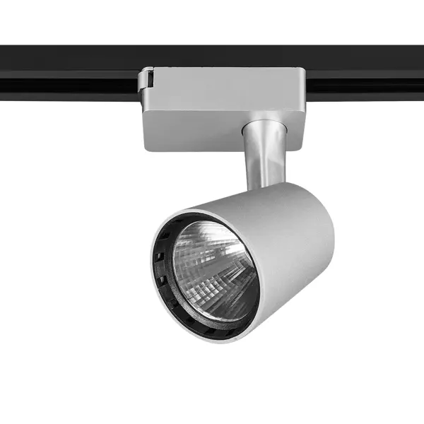 Трековый светильник Jazzway PTR 0315 светодиодный 15 Вт 4000 К однофазный цвет серый