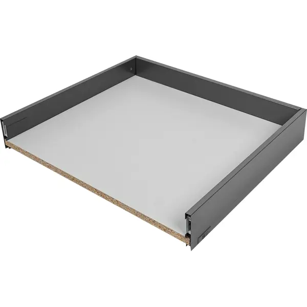 Выдвижной ящик для шкафа 60x10.4x50 см сталь/ЛДСП антрацит малый выдвижной ящик практик