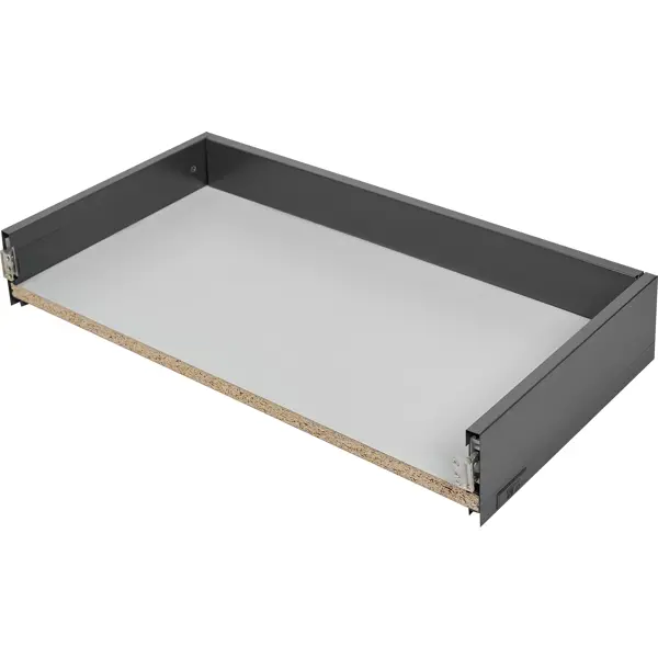 Выдвижной ящик для шкафа 60x10.4x30 см сталь/ЛДСП антрацит мебель для ванной am pm gem 75 подвесная один ящик белый глянец