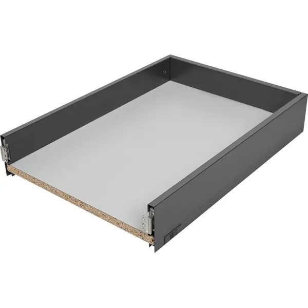 Выдвижной ящик для шкафа 40x10.4x50 см сталь/ЛДСП антрацит малый выдвижной ящик практик