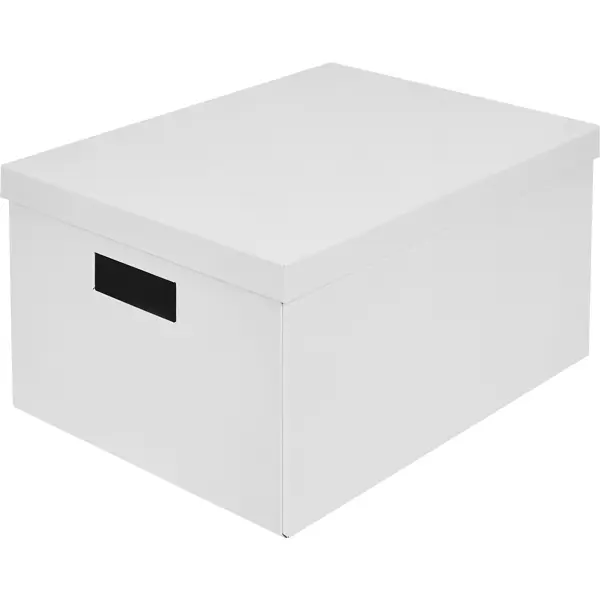 Коробка складная для хранения 27x35x20 см картон белый 2 шт коробка складная для хранения 27x35x10 см картон белый 2 шт