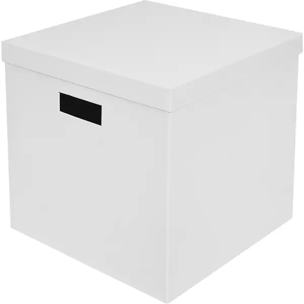 Коробка складная для хранения 30x31x31 см картон белый 2 шт коробка складная для хранения 27x35x10 см картон белый 2 шт