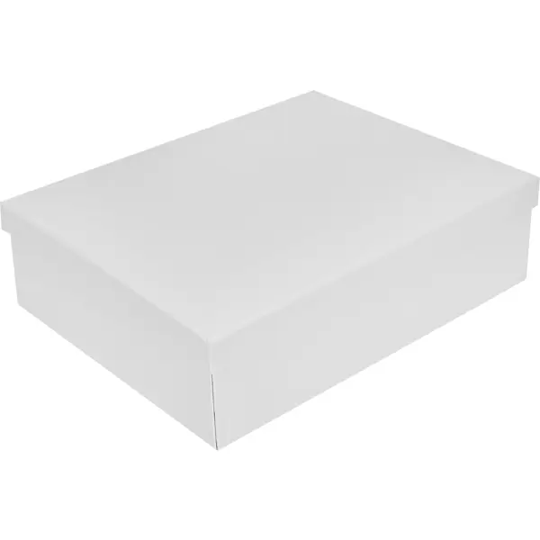 Коробка складная для хранения 27x35x10 см картон белый 2 шт коробка складная для хранения 27x35x10 см картон белый 2 шт